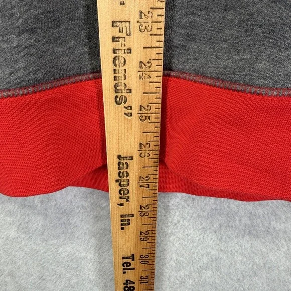 Ohio State Buckeyes Hoodie Sweatshirt Mens XL Red Gray NCAA Football Nike Fleece - Picture 3 of 7